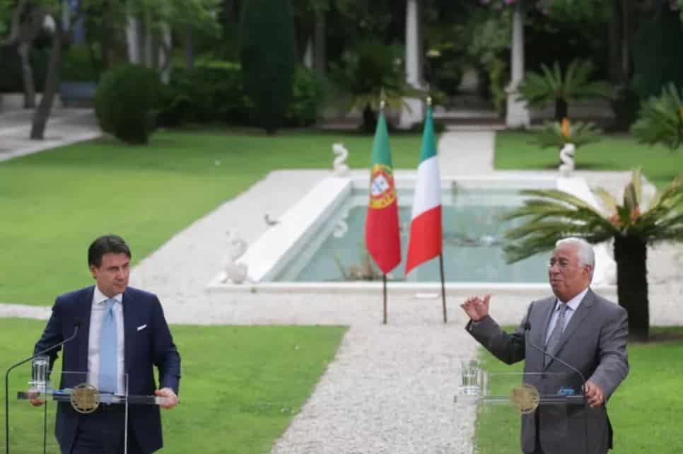 António Costa e Giuseppe Conte dizem que degradação das previsões económicas impõem acordo europeu já